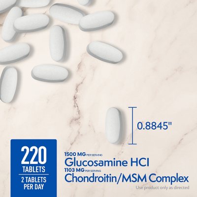 Member's Mark Triple-Strength Glucosamine Chondroitin MSM Tablets, 220 ct.