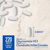 Member's Mark Triple-Strength Glucosamine Chondroitin MSM Tablets, 220 ct.