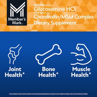 Member's Mark Triple-Strength Glucosamine Chondroitin MSM Tablets, 220 ct.