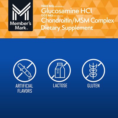 Member's Mark Triple-Strength Glucosamine Chondroitin MSM Tablets, 220 ct.