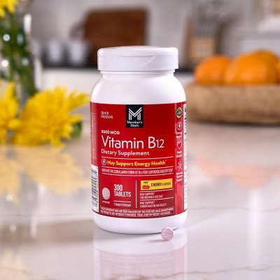 Member's Mark Sublingual Vitamin B12 5000mcg Methylcobalamin, 300 ct.