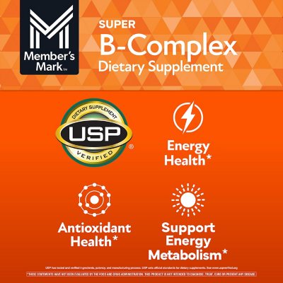 Member's Mark Super B-complex Dietary Supplement Tablets with Biotin, 300 ct.