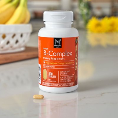 Member's Mark Super B-complex Dietary Supplement Tablets with Biotin, 300 ct.
