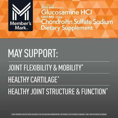 Member's Mark Triple Strength Glucosamine Chondroitin Tablets, 340 ct.