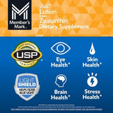 Member's Mark Eye Health Softgels, Lutein 25 mg and Zeaxanthin 5 mg, 150 ct.