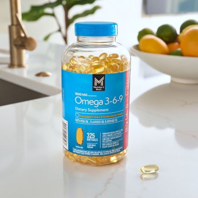Member's Mark Omega 3-6-9 Dietary Supplement Softgels, 325 ct.