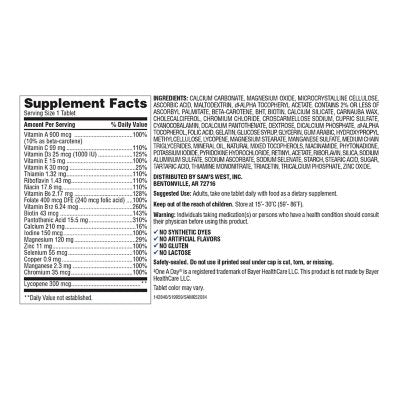 Member's Mark Men's Daily Multivitamin Tablets, 275 ct.