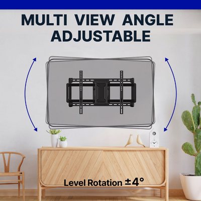 Member's Mark Full Motion Extended TV Wall Mount with Articulating Dual Swivel Arms for 32"- 98"* TVs