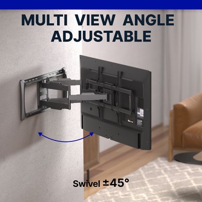 Member's Mark Full Motion Extended TV Wall Mount with Articulating Dual Swivel Arms for 32"- 98"* TVs