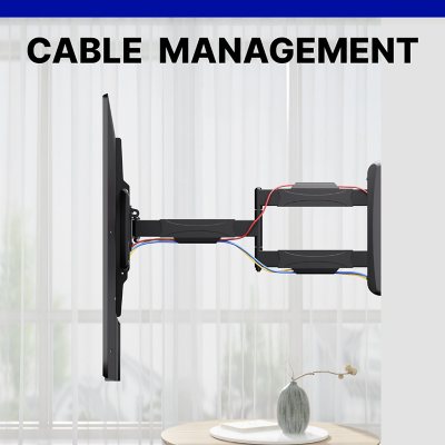 Member's Mark Full Motion Extended TV Wall Mount with Articulating Dual Swivel Arms for 32"- 98"* TVs