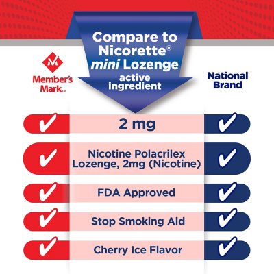 MemberÃ¢ÂÂs Mark Nicotine Mini Lozenge, Choose your flavor, 216 ct.