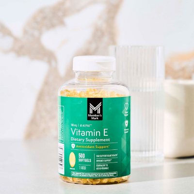 Member's Mark Vitamin E Softgels, 180 mg, 500 ct.