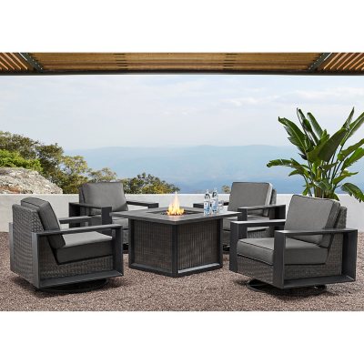 Member's Mark Adler 5-Piece Fire Chat Set with Sunbrella Fabric