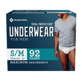 Member's Mark Total Protection Incontinence Underwear for Men - Choose Your Size