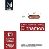 Member's Mark Clinical Strength Cinnamon 500 mg. Capsules, 170 ct.