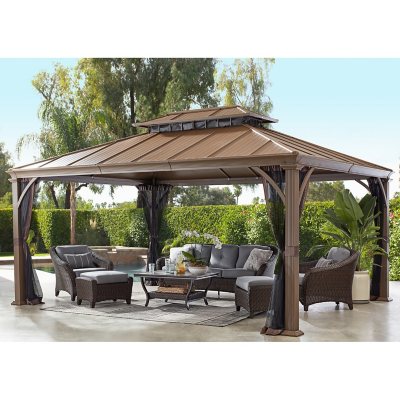 Member's Mark 12' x 16' Salemo Hardtop Galvanized Gazebo Pavilion