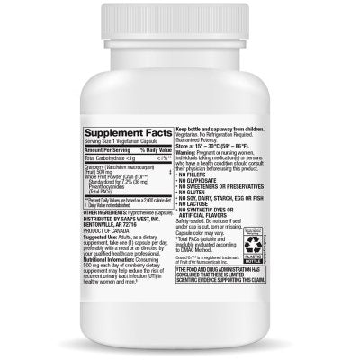 Member's Mark Clinical Strength Cranberry Capsules, 500 mg, 150 ct.