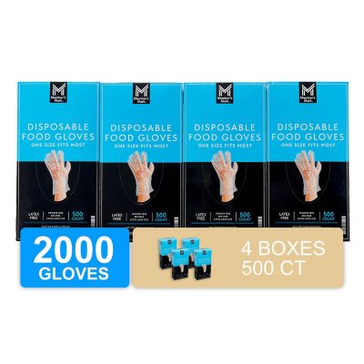 Member's Mark Disposable Food Gloves, 500 ct./pk., 4 pk.