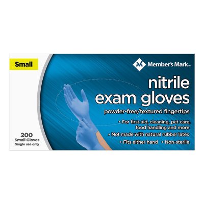 Member's Mark Nitrile Exam Gloves, Choose your Size, 200 ct.