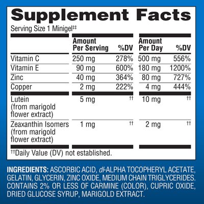 Member's Mark Advanced Eye Health Complex Mini Softgels, 210 ct.