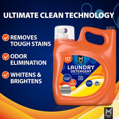 Member's Mark Liquid Laundry Detergent, Ultimate Clean Fresh Scent, 127 loads, 196 fl. oz.