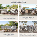 Member's Mark Cahaba 4-Piece Deep Seating Set - Cast Charcoal