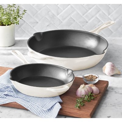 Member's Mark 2-Piece Enamel Cast Iron Skillet Set