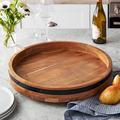 Member's Mark Acacia Wood Farmhouse Lazy Susan