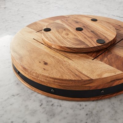 Member's Mark Acacia Wood Farmhouse Lazy Susan