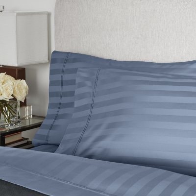 Member's Mark 700-Thread-Count Striped Egyptian Cotton Duvet Cover Set, Choose Size and Color