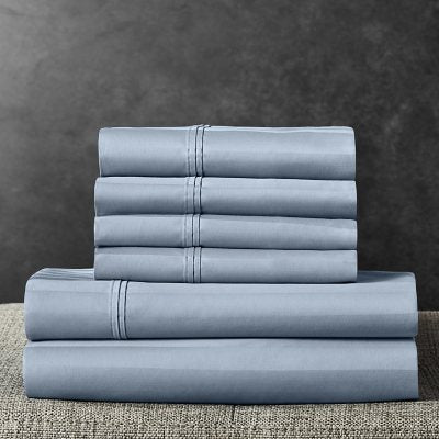 Member's Mark 700-Thread-Count Striped Egyptian Cotton Pillowcases, Set of 2, Choose Size and Color
