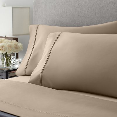 Member's Mark 700-Thread-Count Solid Egyptian Cotton Duvet Cover Set, Choose Size and Color