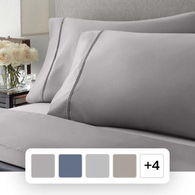 MemberÃ¢ÂÂs Mark 700-Thread-Count Solid Egyptian Cotton Pillowcases, Set of 2, Choose Size and Color