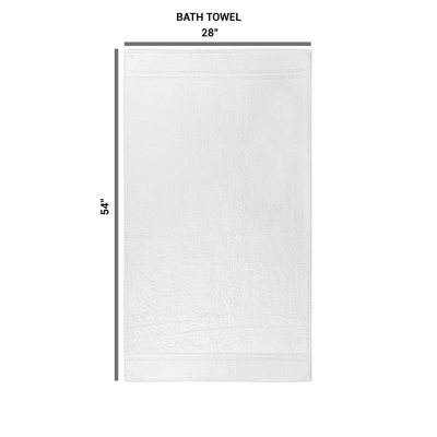 Member's Mark Commercial Hospitality Bath Towels, White, 8 pk.