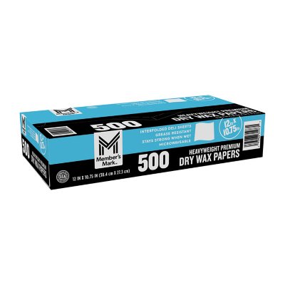Member's Mark Heavyweight Wax Papers 12" X 10.75", 500 ct.