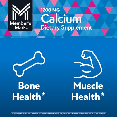 Member's Mark Calcium 600 mg. with Vitamin D3 Tablets Dietary Supplement, 600ct.