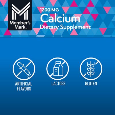 Member's Mark Calcium 600 mg. with Vitamin D3 Tablets Dietary Supplement, 600ct.