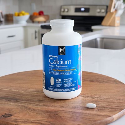Member's Mark Calcium 600 mg. with Vitamin D3 Tablets Dietary Supplement, 600ct.