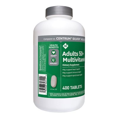 Member's Mark Adults 50+ Multivitamin Dietary Supplement Tablets 400 ct.