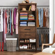 Member's Mark Closet System, Brown Wood Veneer Finish