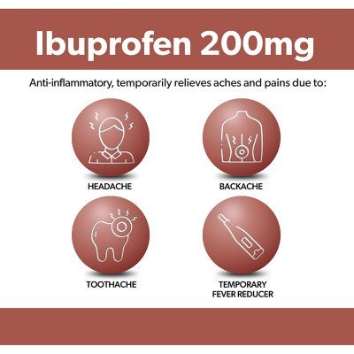 Member's Mark Ibuprofen Pain Reliever and Fever Reducer Tablet, 200 mg, 600 ct./pk., 2 pk.