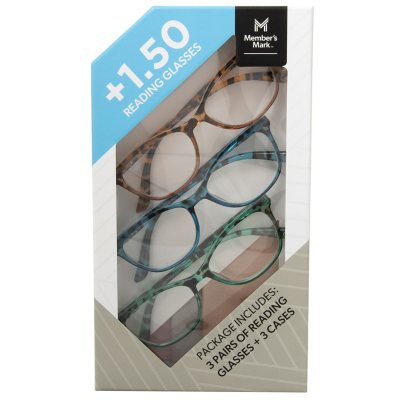 Member's Mark Cat Eye Reading Glasses, 3 pk.