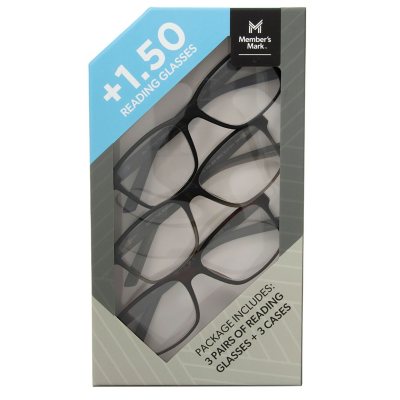 Member's Mark Square Reading Glasses, 3 pk.