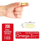 Member's Mark 600mg Omega-3 from Fish Oil with 50 mcg Vitamin D3 Softgels, 200 ct.