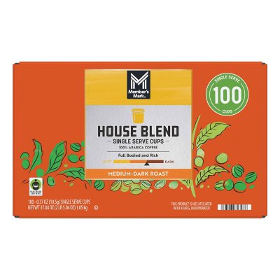 Member's Mark House Blend Medium Roast Coffee Pods, 100 ct.