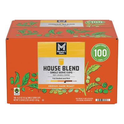 Member's Mark House Blend Medium Roast Coffee Pods, 100 ct.