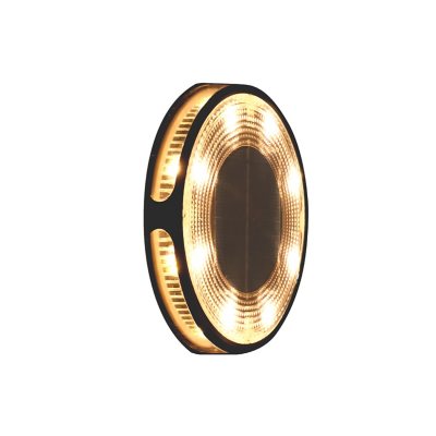 Member's Mark 6-Pack Matte Black LED Solar Disc Lights - 30 Lumens