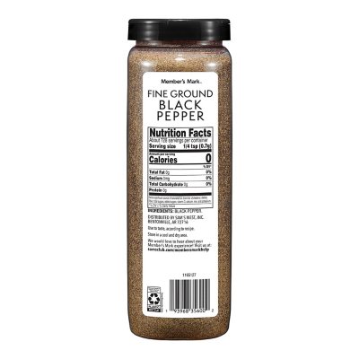 Member's Mark Fine Ground Black Pepper, 18 oz.