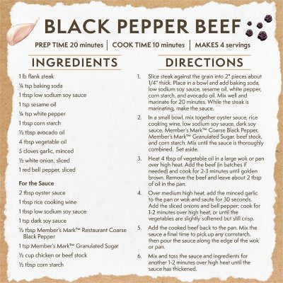 Member's Mark Restaurant Coarse Black Pepper, 18 oz.