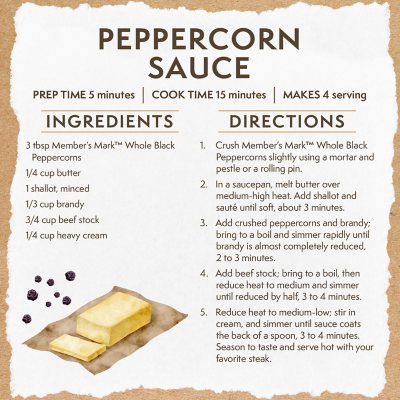 Member's Mark Whole Black Peppercorns, 19.5 oz.